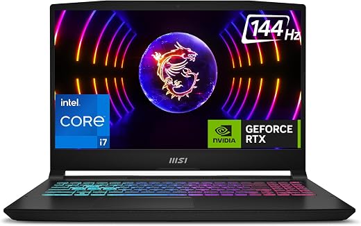MSI Katana 15, Intel 13th Gen. i7-13620H, 40CM FHD 144Hz Gaming Laptop (16GB/1TB NVMe SSD/Windows 11 Home/MSO 2021/NVIDIA ...