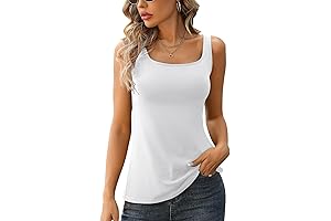 V FOR CITY Built-in Bra Tank Top for Women
