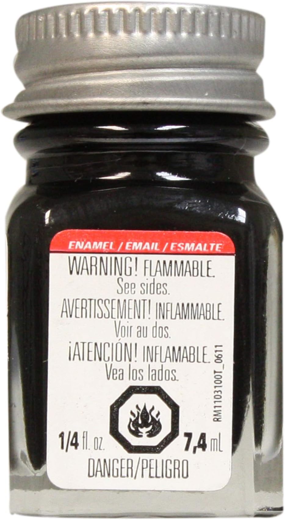 Testors 1146TT Enamel Paint Testor, Metallic Silver, 1/4Ounce