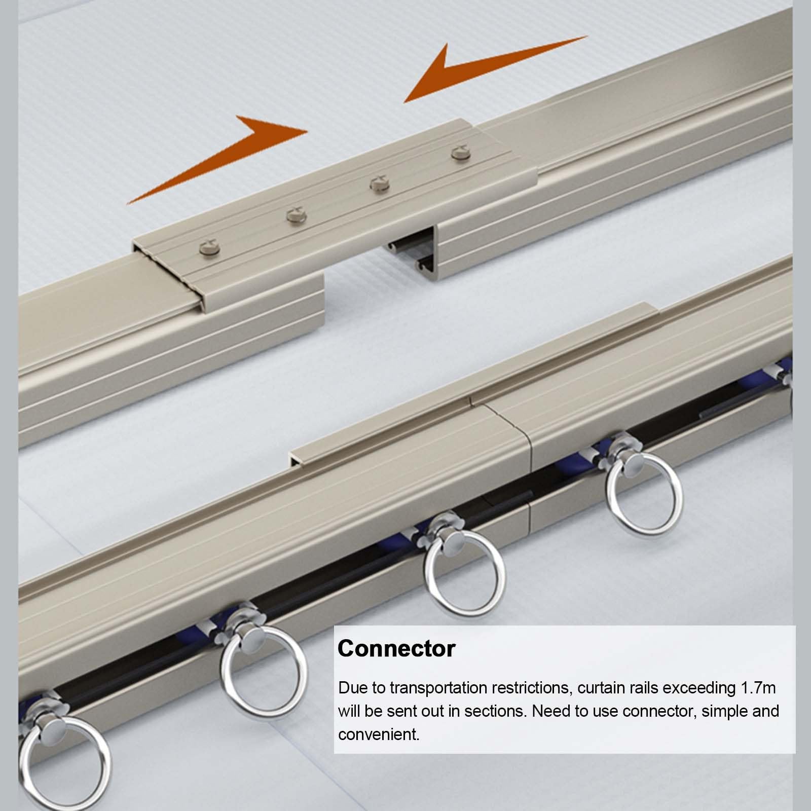 Heavy Du Metal ain Track 16M Wall Mounted ain Rod per BayShower PrivacyIncludes ain Accessori Perfetto per la decorazione della casa.