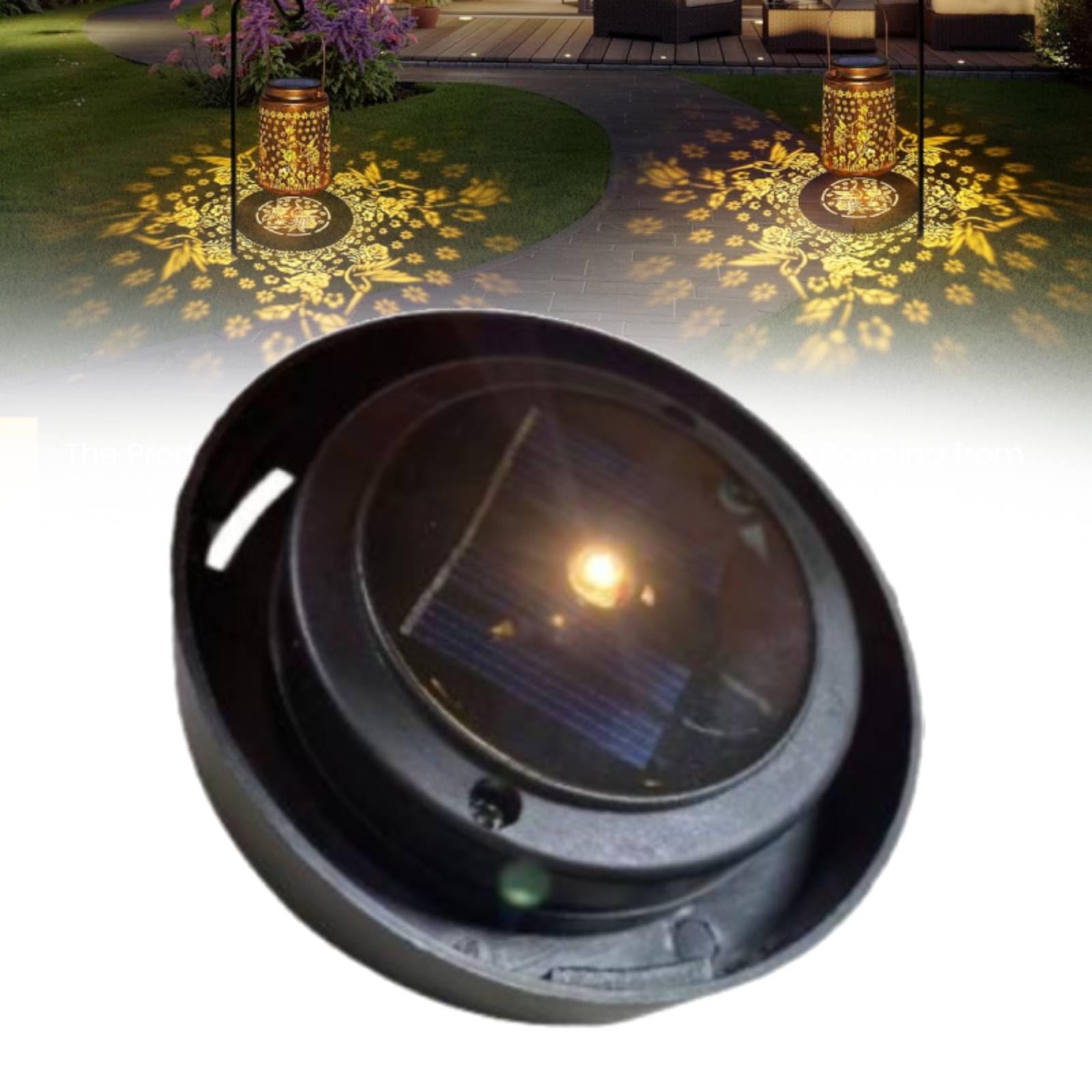Solar Light Replacement Top, Solar Panel for Garden Lights, Waterproof Led Replacement Parts for Yard Garden Decor and DIY Outdoor Lanterns (1Pcs L)