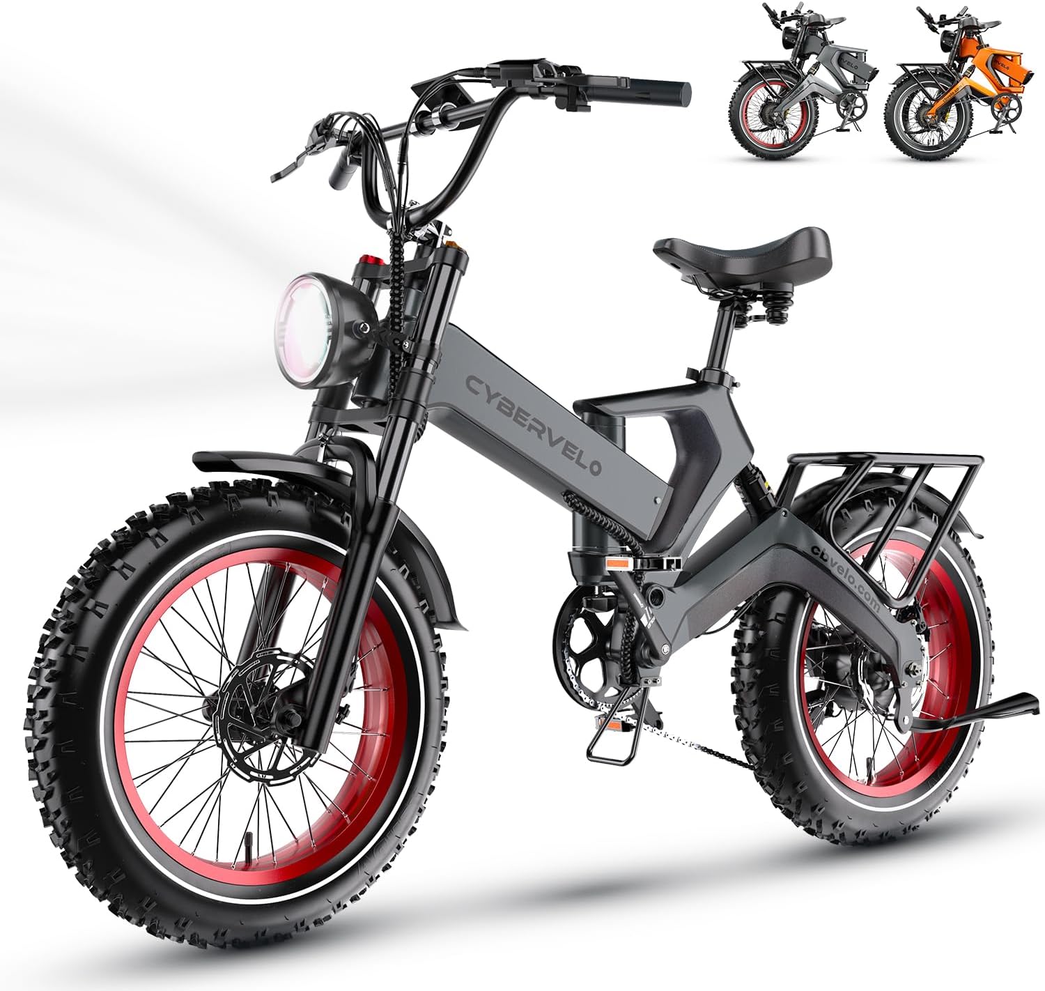 1000W(Peak 2000W)Folding Electrical Bike for Adults,35MPH 100Mile,48V 25Ah Detachable Battery,20″ x 4.0 Fats Tire Foldable Electrical Bicycle,8-Velocity Electrical Mountain E-Bike,UL Licensed Commuter Ebikes