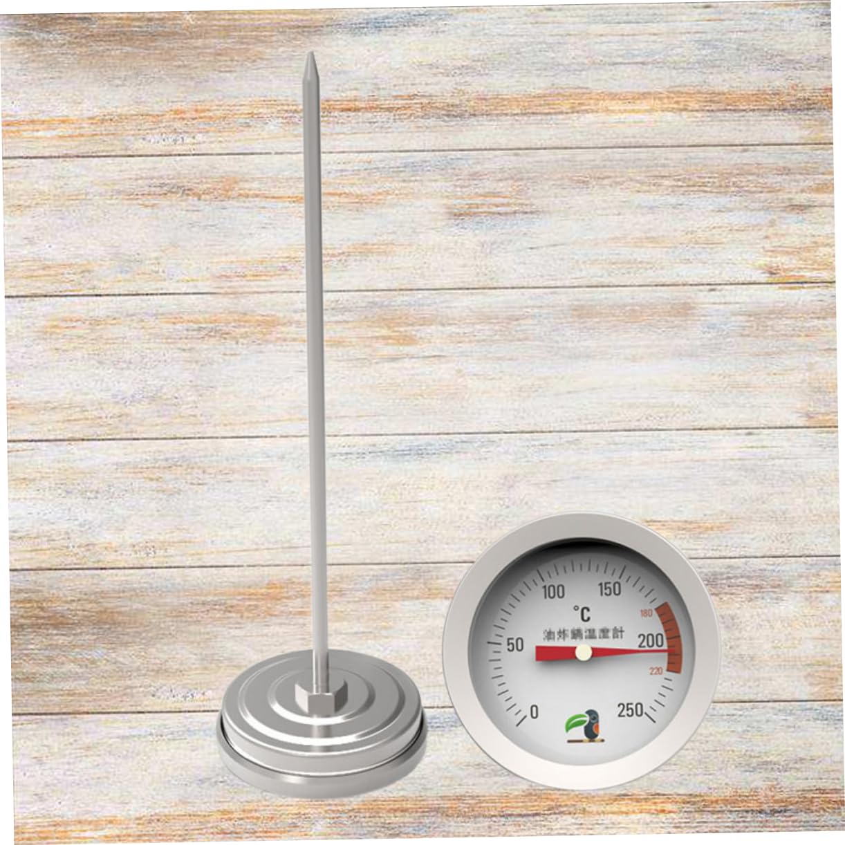 Candy Syrup Temperature Detector Tool Stainless Steel with Single Hole Clip