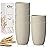 Wrova Wheat Straw Cups 6 PCS Good Alternative to Plastic Reusable Cups 12 oz Unbreakable Drinking Cup Reusable Dishwasher Safe Water Plastic Glasses Beige