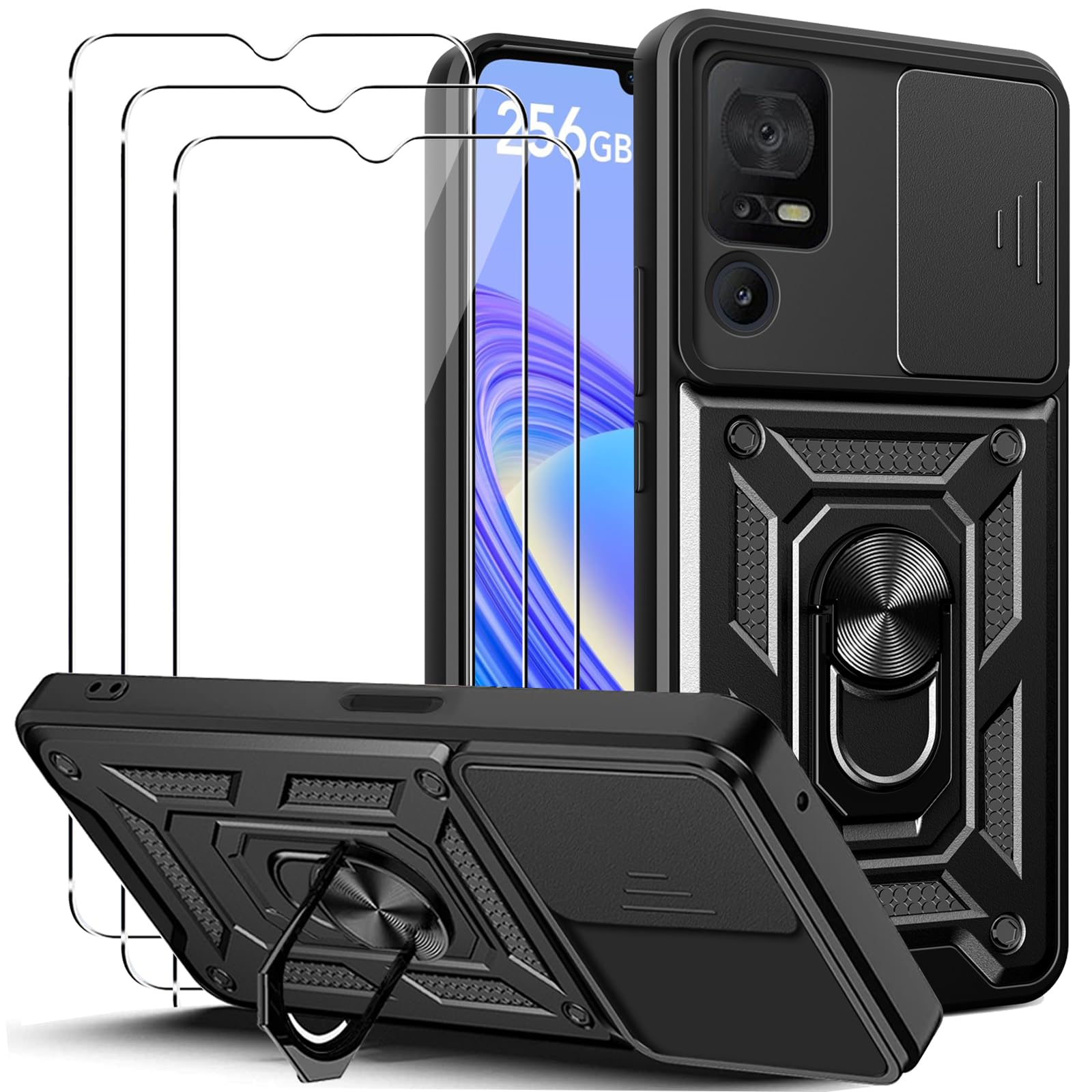 MEMELOKA Cover Per TCL 40 SE/TCL 40SE + 3 Pezzi Pellicola In Vetro