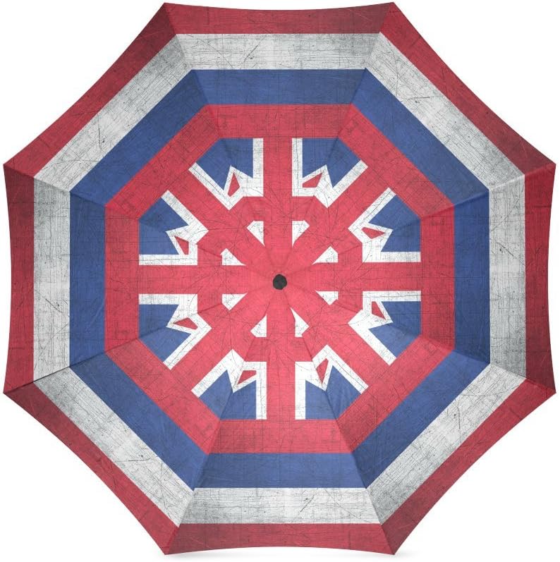 Custom Vintage Hawaii State Flag Umbrella -Auto Foldable Umbrella 100% polyester