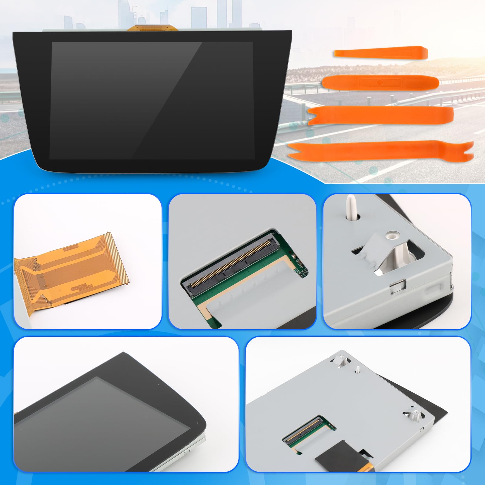 LQ080Y5DZ10 Écran pour Opel Astra K MK7 2015-2020 Écran LCD pour Navi 900 Écran Tactile LCD avec Outils XX