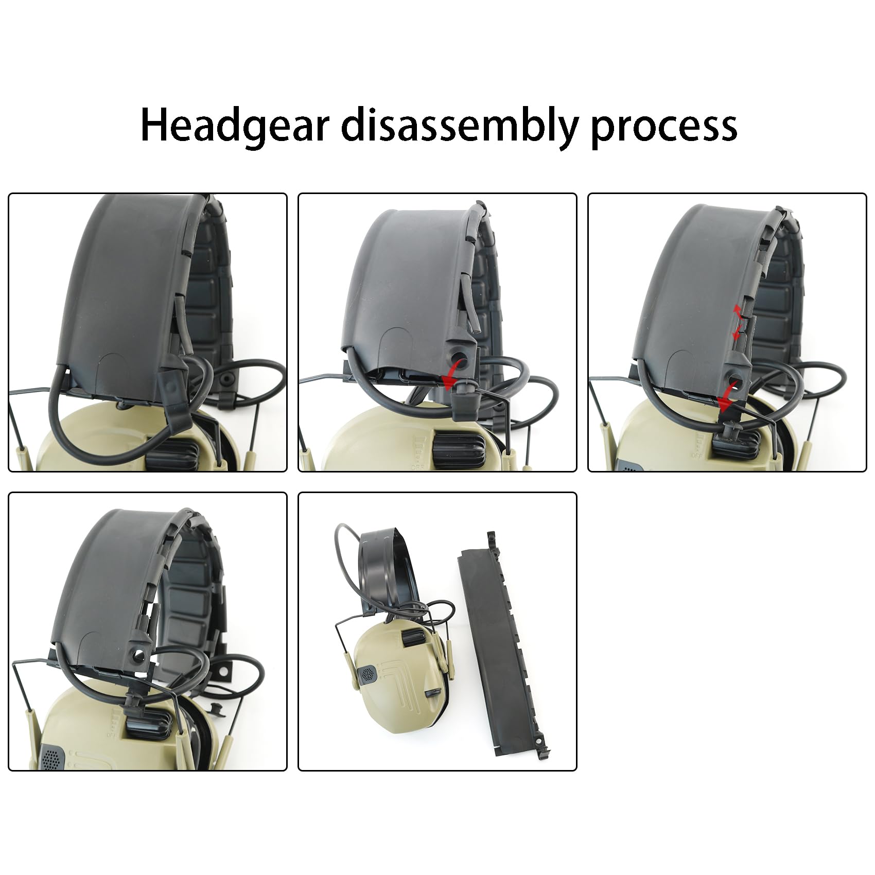 Orejeras electrónicas de seguridad con protección auditiva NRR de 23 dB, reducción de ruido con almohadilla de gel para deportes al aire libre (bronceado)