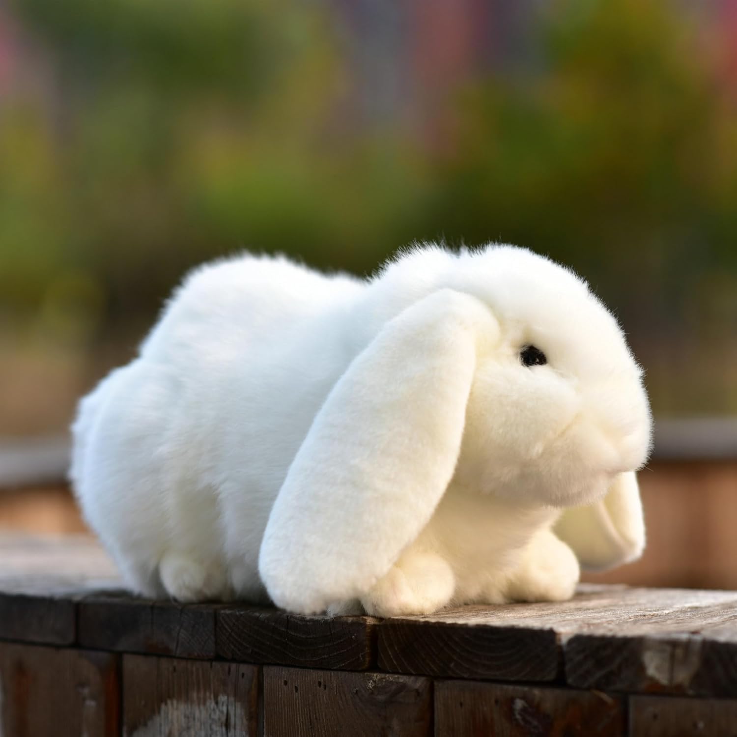 Simulated White Rabbit Plush Toy Realistic Rabbit Doll Children's Day Gift Gift