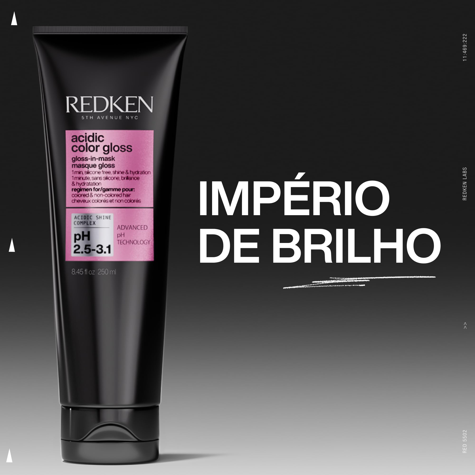 Redken Silikonfreie Haarmaske für intensive Feuchtigkeit & spiegelnden Glanz, Entfernt Rückstände und lässt das Haar strahlen, Cream-To-Gloss Technologie, Acidic Color Gloss Gloss-In-Mask