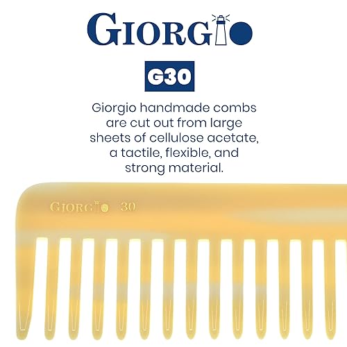 Miniatura 61 de Giorgio G49 - Peine desenredante grande de 5.75 pulgadas, dientes anchos para cabello grueso y rizado, peine desenredante de pelo largo para húmedo