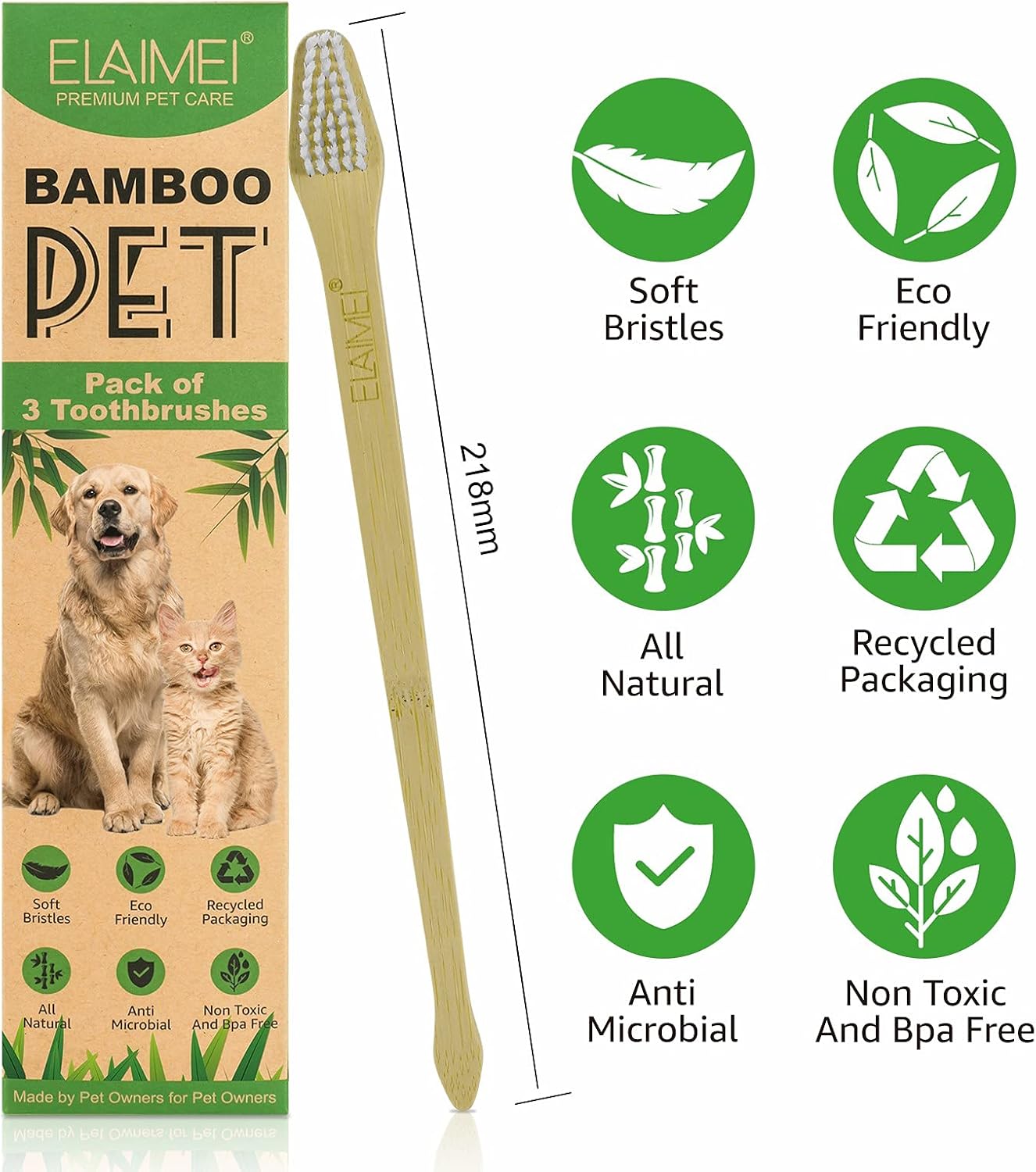 Dog Toothpaste and Brush Set, Fresh Breath Dental Kit for Pets Dog Toothpaste Mint Teeth Cleaning for Dogs and Puppy Dog Teeth Cleaning Kit (Dog Toothpaste with 3 Brush) : Pet Supplies