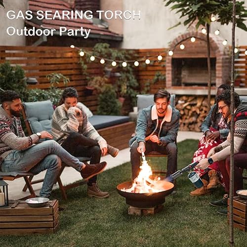Miniatura 9 de Paquete de 2 potentes antorchas de cocina - Antorcha de cocina culinaria, Sous Vide, encendedores de carbón, iniciador de fogata, lanzallamas para