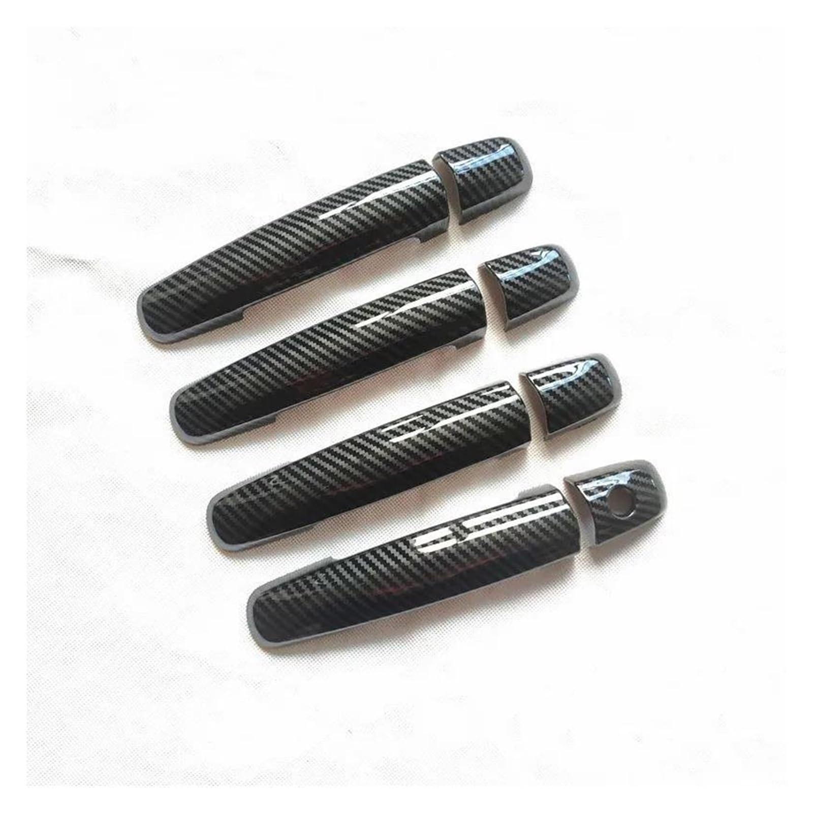 KJHOPY Car Door Handle Cover Trim Plastic Imitation Carbon Fiber for Suzuki for Vitara LY 4 Mk4 Iv 2015-2020(Style 2)