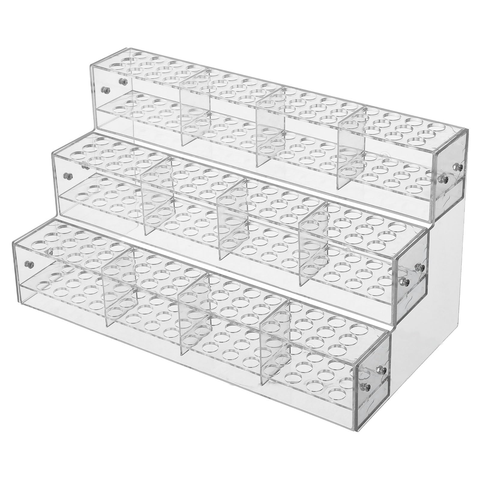 Portalápices Acrílico Transparente 144 Ranuras Multitier para Escritorio, Organizador de Pinceles y Bolígrafos, Base Estable Adecuado para Estudios Creativos