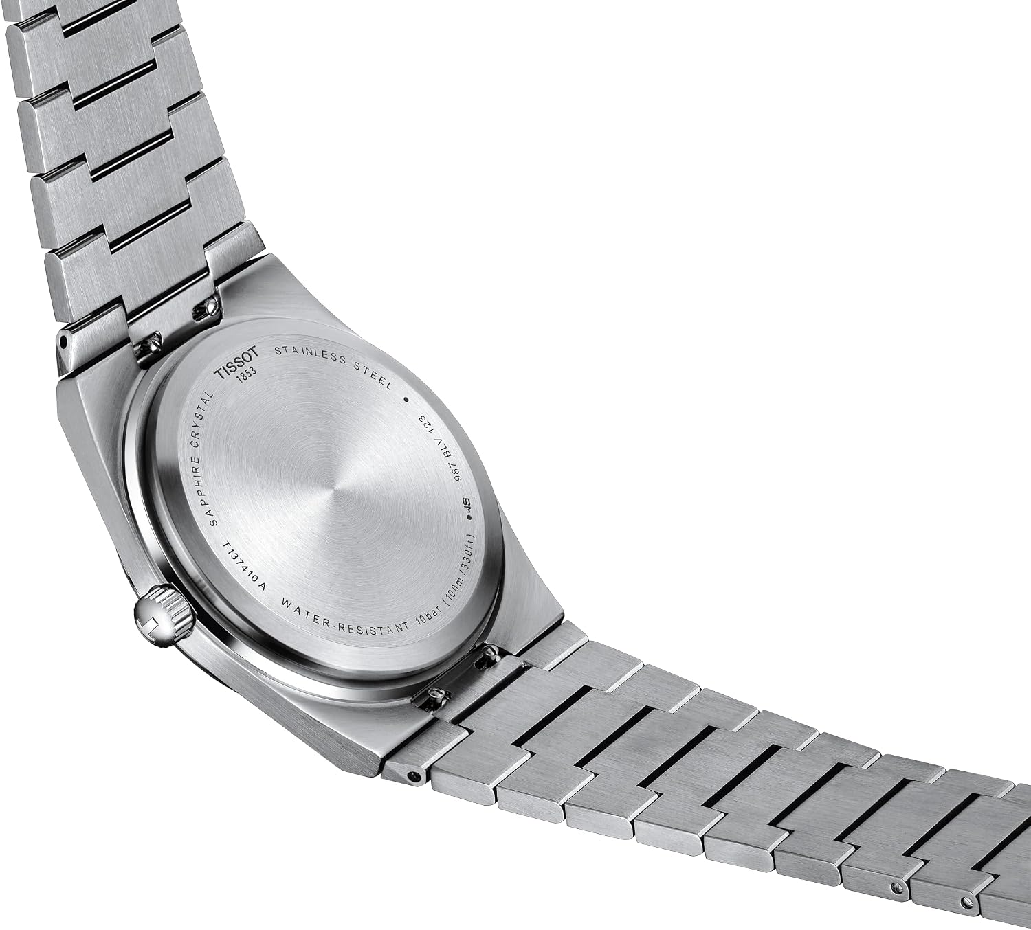 Tissot Men's PRX 316L Stainless Steel Case Dress Watch Grey T1374101104100