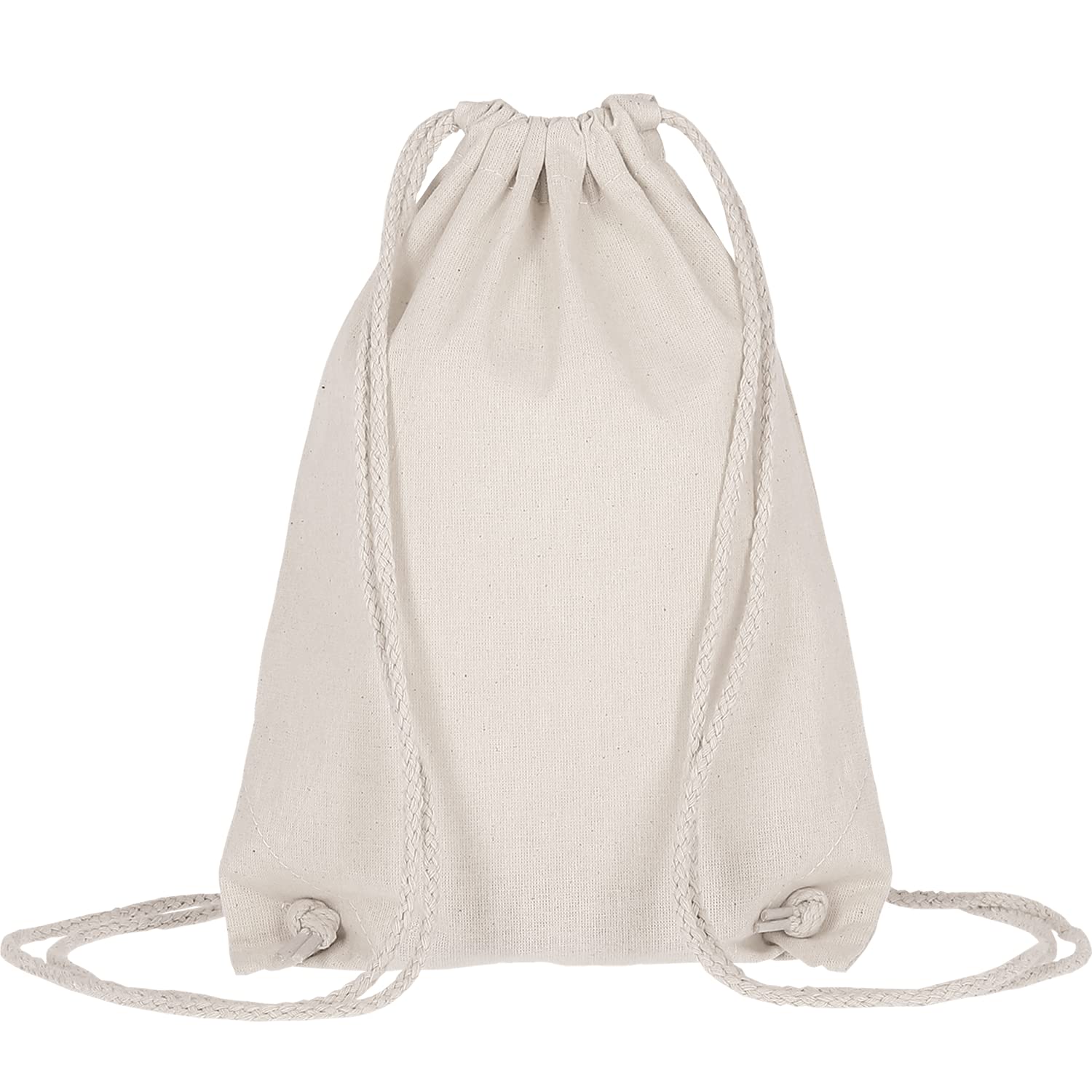 TEXXILLA Pack de 25 bolsas de algodón para eventos (21 x 29 cm), naturaleza
