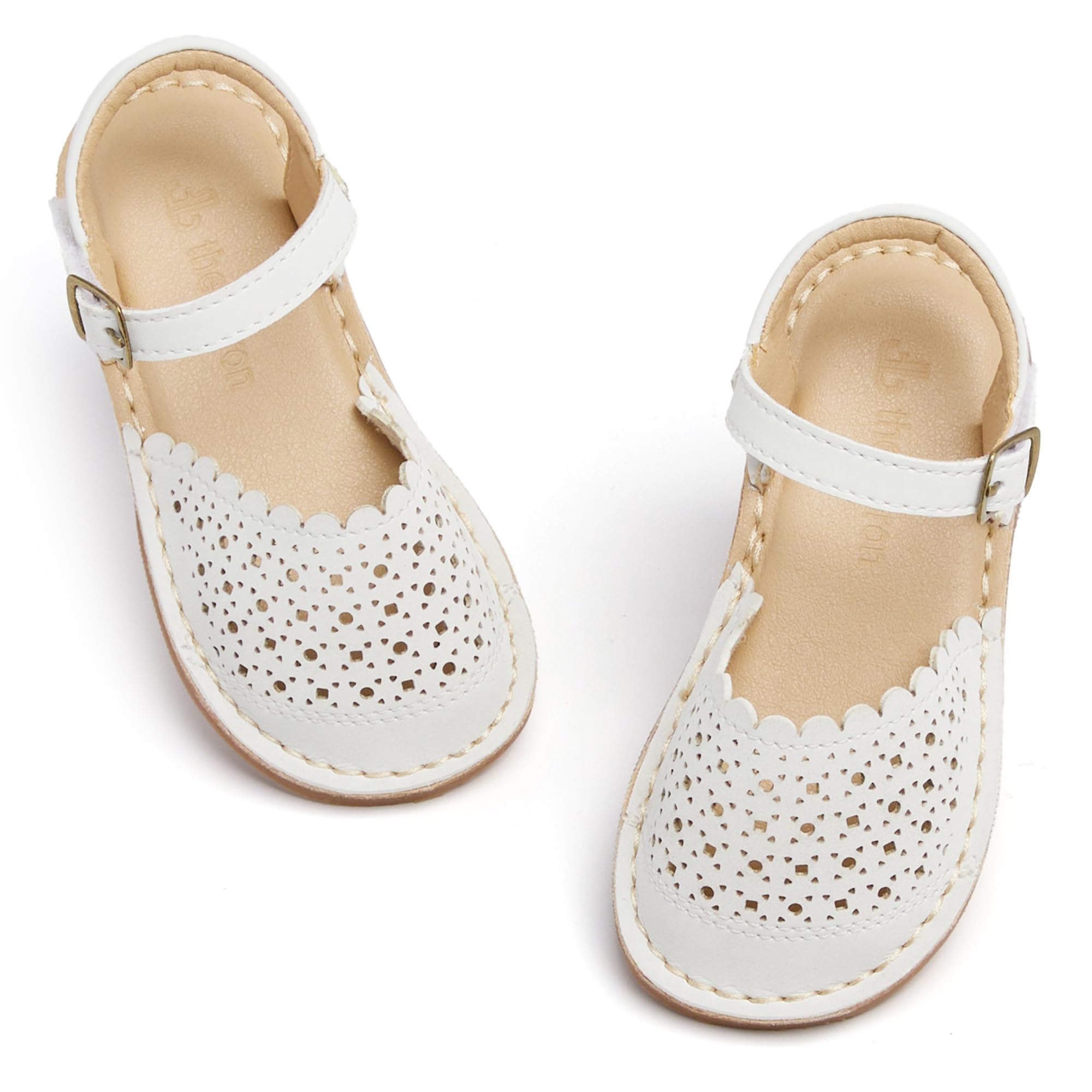 THEE BRON Toddler Girls Espadrilles Sandals Hollow Out Rustic Dress Shoes