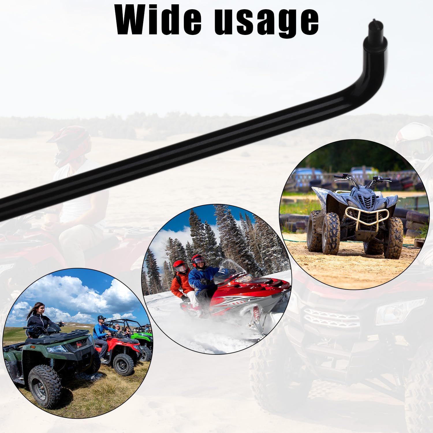 Pilot Screw Adjusting Tool, 16.34in Pilot/Guide Screw Adjustment Tool 110°Angled Head Metal Carb Pilot Screw Adjusting Tool Carburetor Jet Screwdriver Motorcycle Tool for ATV UTV Snowmobile