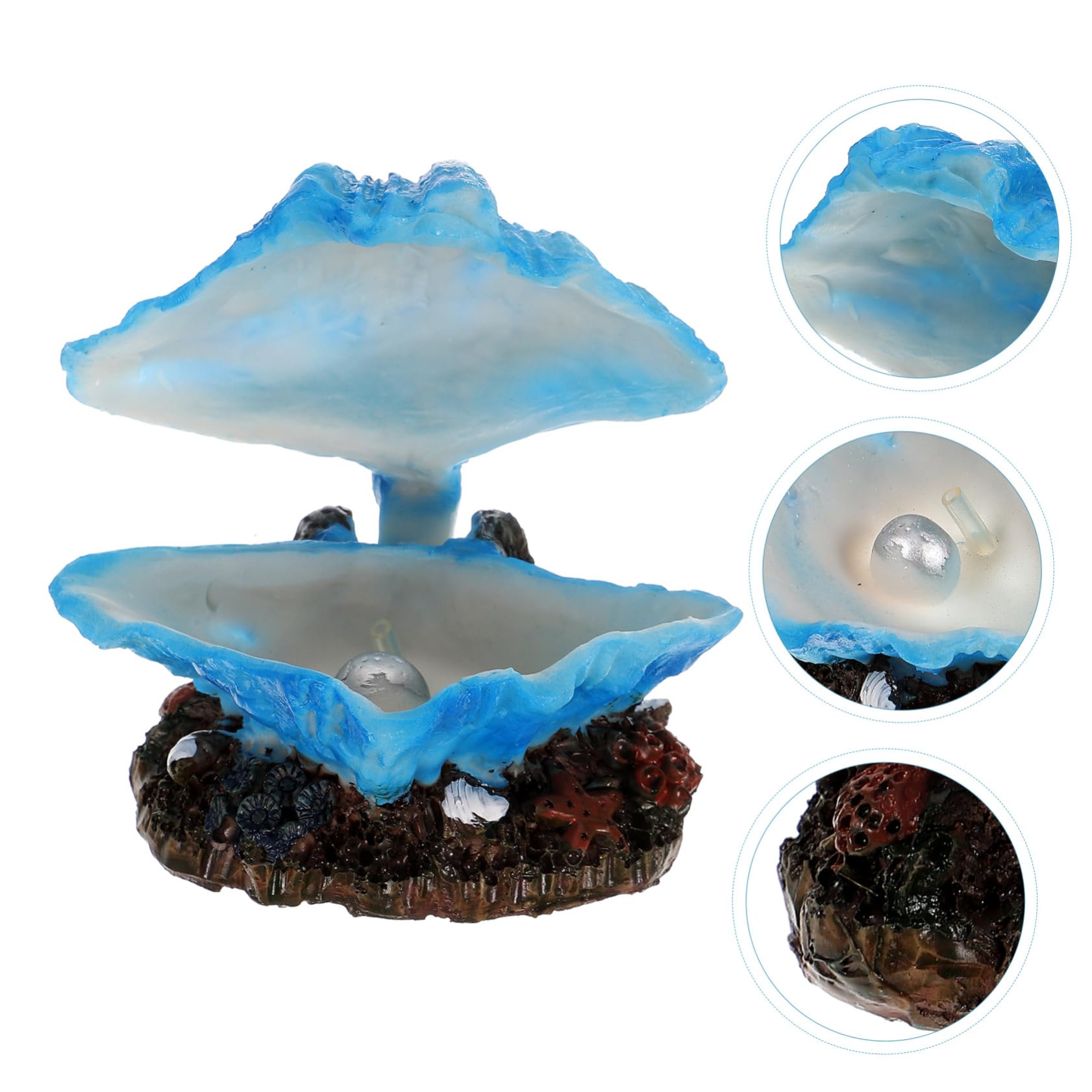 BESPORTBLE 5 Stück Aquarium Muschel Meerwassertank Dekoration Betta Aquarium Versteck Blasenherstellung Muschel Landschaftsbau Dekoration Dekoration