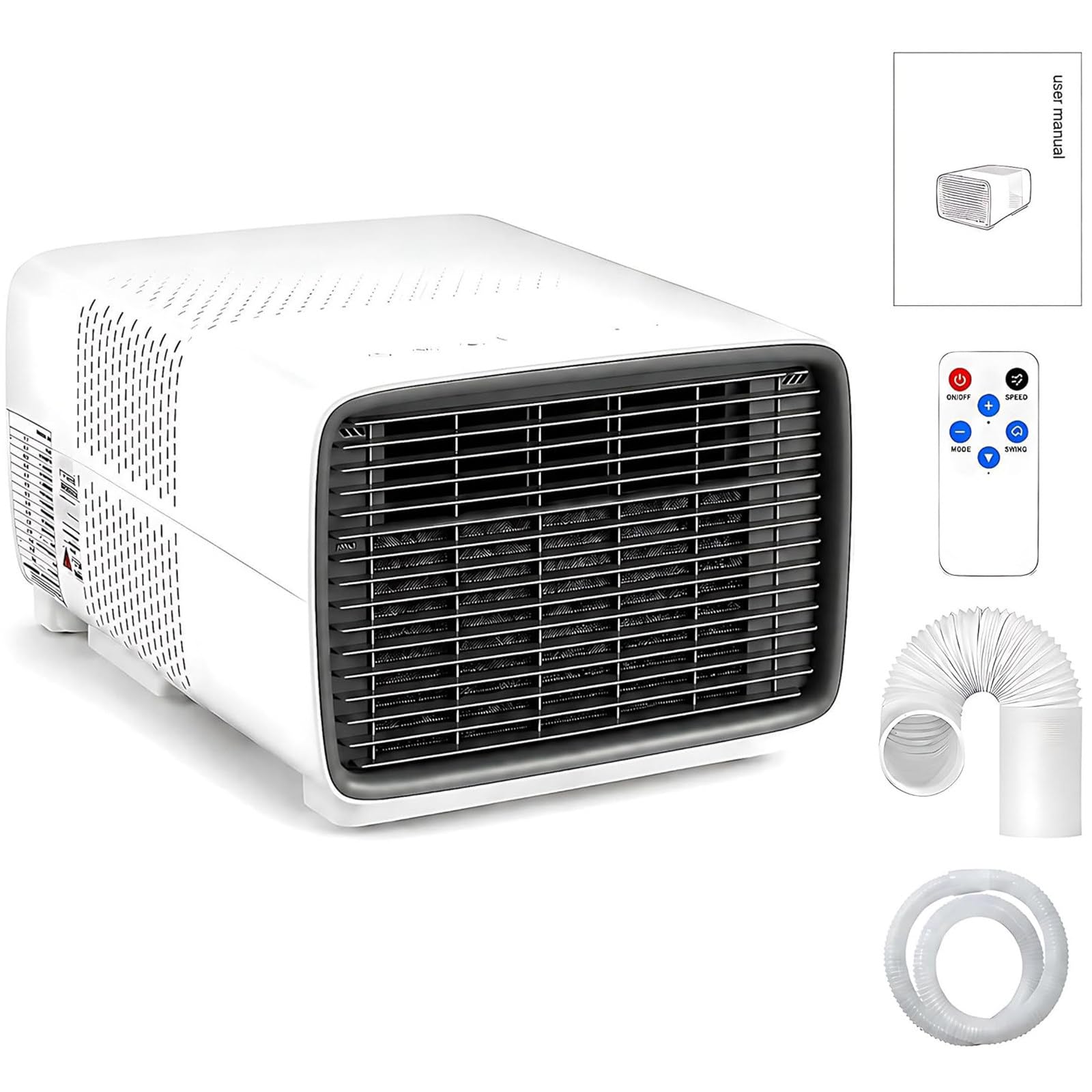 Condizionatore d'Aria da Tenda Climatizzatore Portatile per Campeggio,Bassa Potenza da 280w,Modi Freddo Aria Asciutta Ventilazione Mini Raffreddatore 3-in-1 per Camper Tenda Ufficio