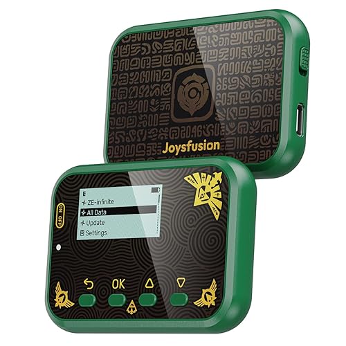 Joysfusion NFC Emulator, Store 3000 NFC Data, Support Ulimited Scan, 1.2" Screen, Easy Button Controls, Rechargeable for Endless Play, Compatible with 50+ Games (Green) - Green