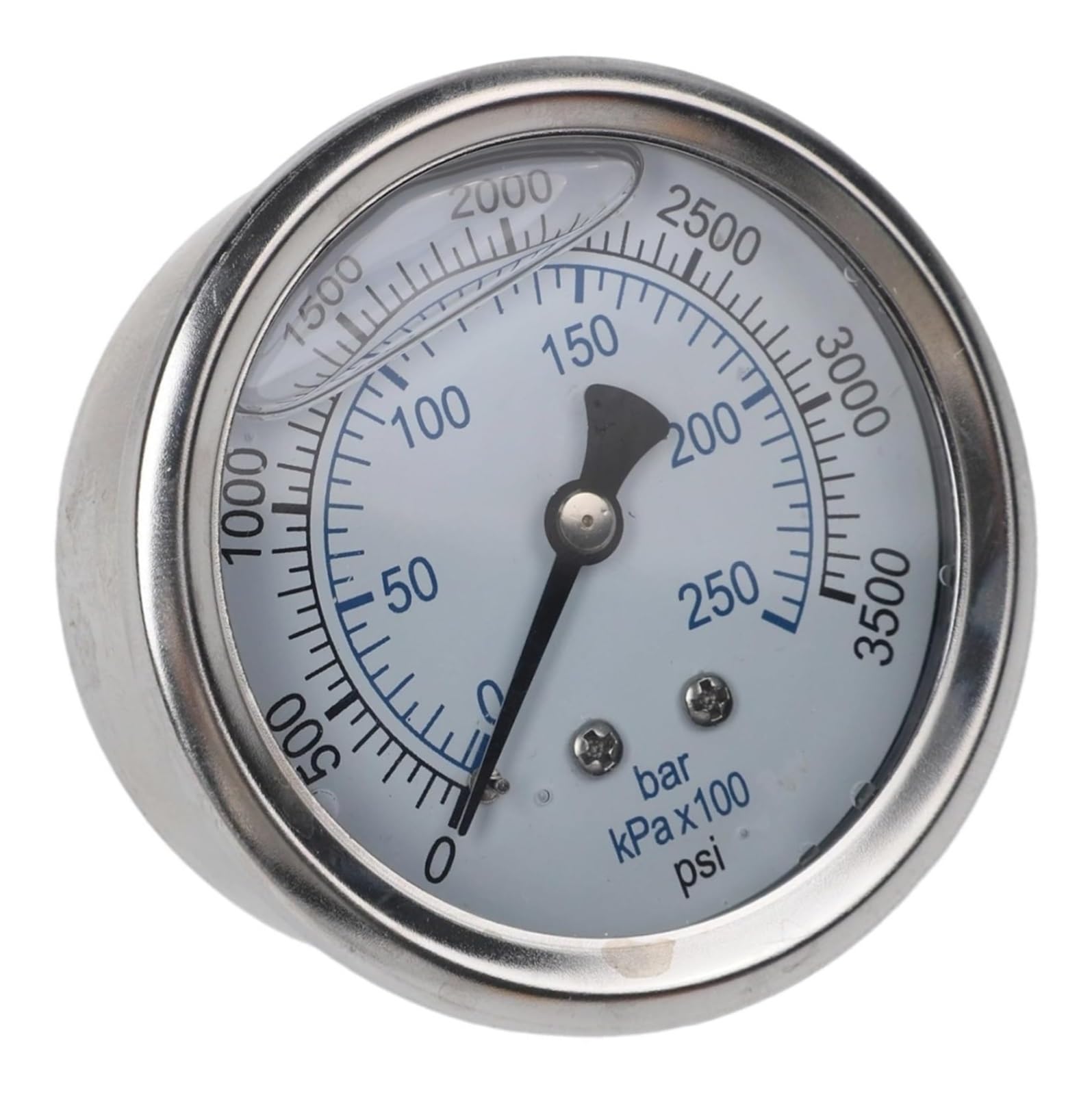Manometer for Hochdruckreiniger mit Glycerinfüllung zur Vibrationsdämpfung und Stoßdämpfung(0-3500PSI)