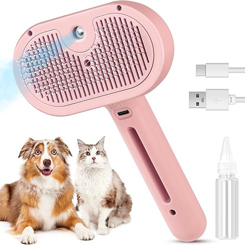 2-in-1 Pet Deshedding Brush Cat Dematting Comb for Dog — alternate color or size variant on Amazon