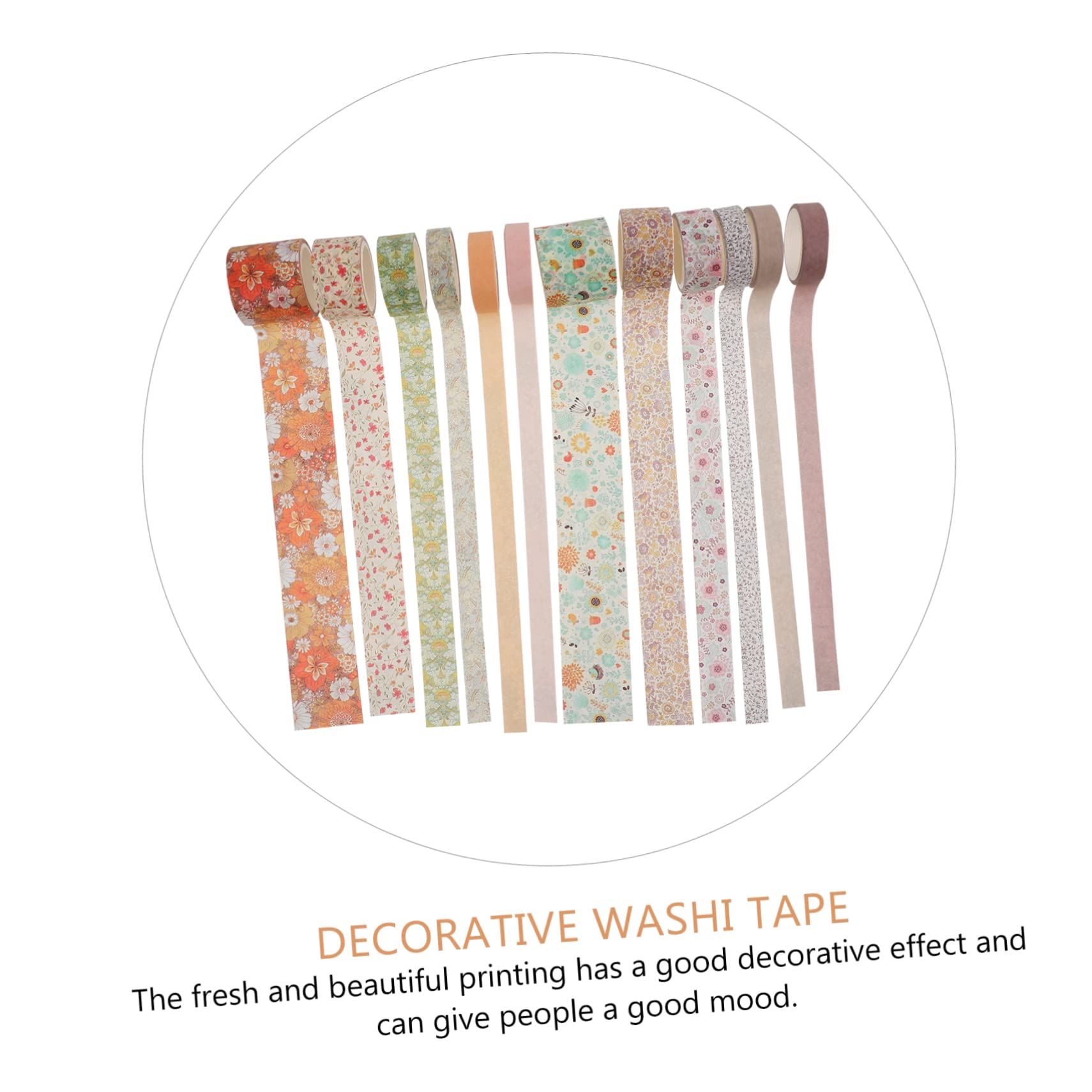 STOBOK 36rollen Washi Tape Dekorative Papierklebebänder Mit Floralen Motiven Für Scrapbooking Und -projekte Kreative Handbuchgestaltung Für Journals Und Bastelarbeiten