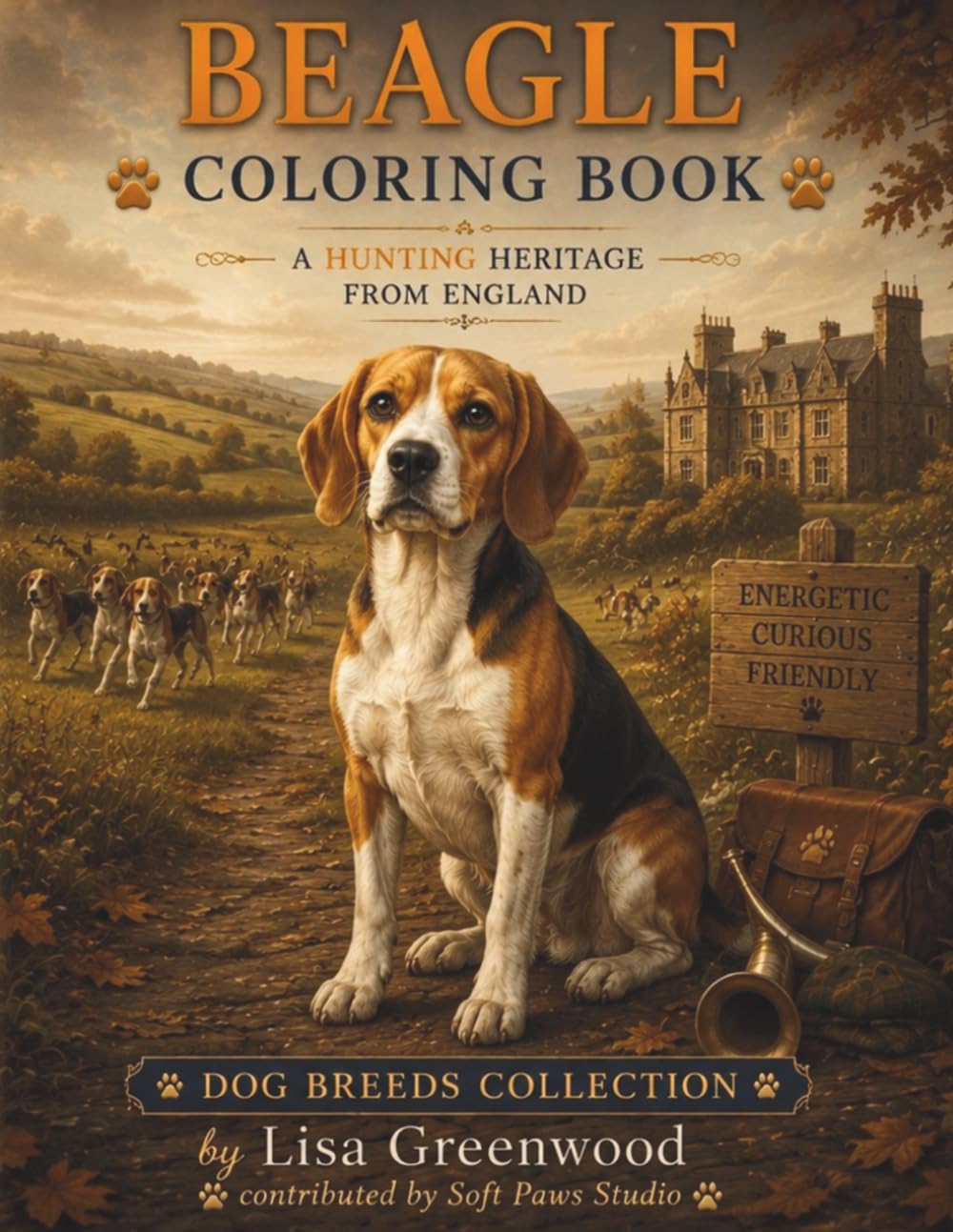 Beagle Coloring Book for Adults and Teens: Cute and Playful Hound Dog Coloring Pages for Relaxation, Stress Relief and Creative Fun (Dog Breeds Coloring Collection)