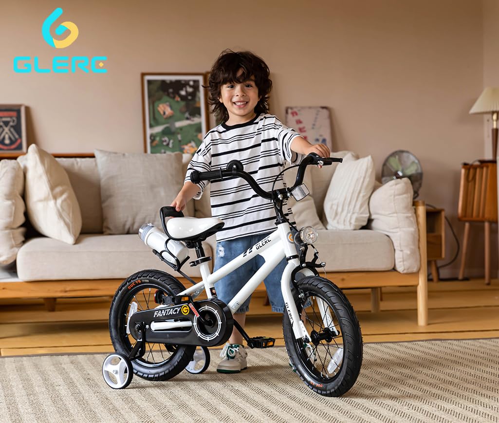 Glerc Fantacy 12 14 16 18 20 Pulgadas Bicicleta Niño para 2-14 Años con Faros y Kickstand para Regalo de Cumpleaños — view 6