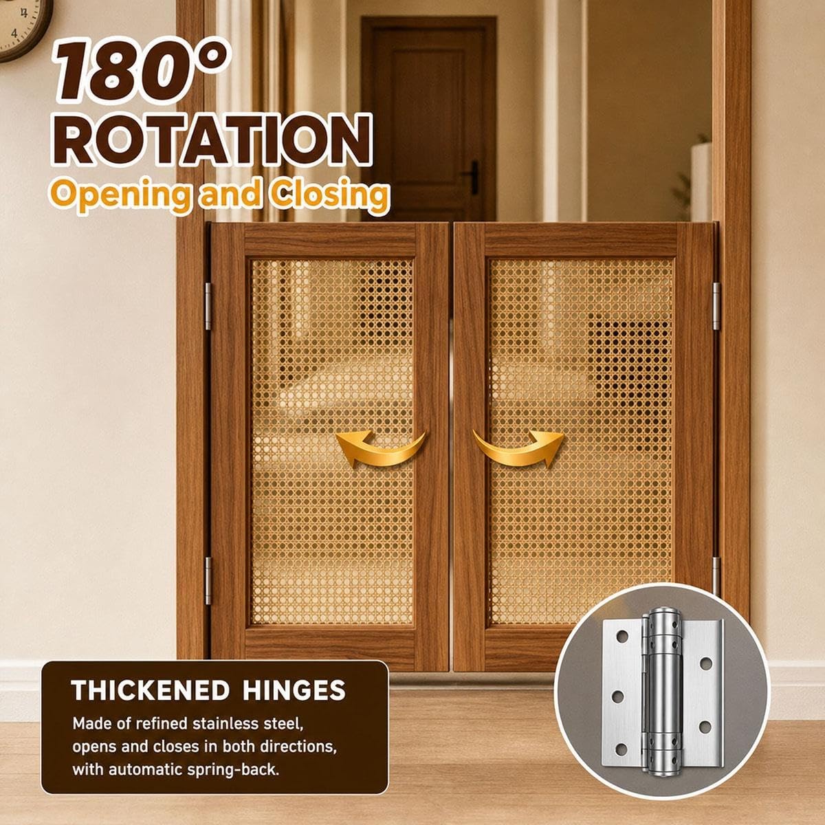 Generico Porta a Battente in Legno per Cucina, Porte Oscillanti da Bar