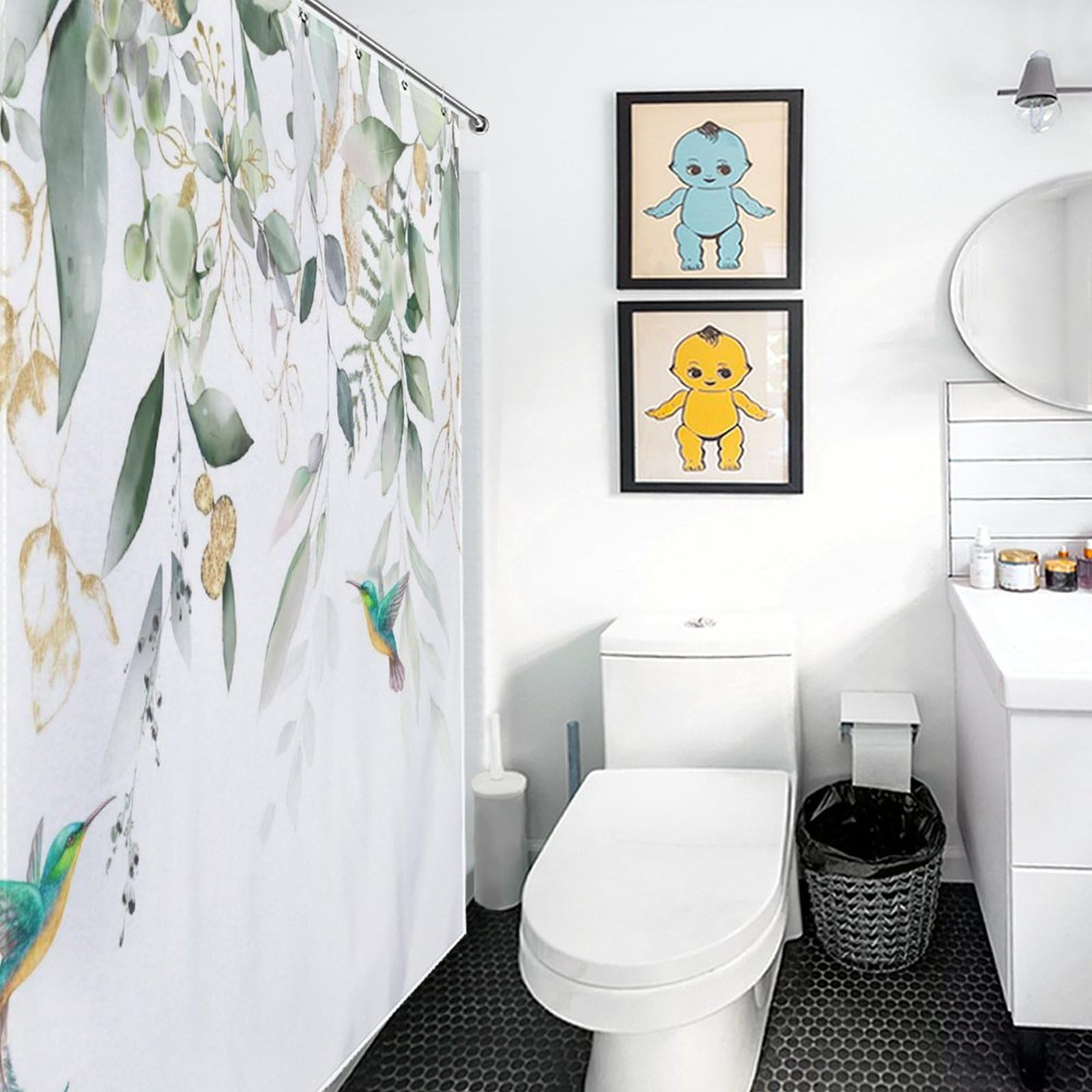 Torich Duschvorhang – Botanisches Design, Wasserdicht & Stylisch!