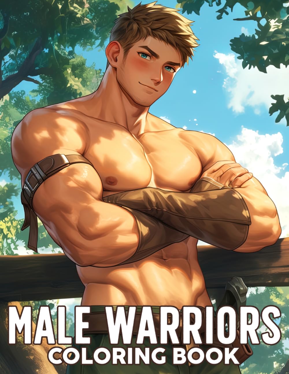 Male Warriors Coloring Book: Chivalrous Heroic Figures Coloring Pages featuring Stately Male Character Portraits and Bold Valiant Fantasy Warrior Art for Adults