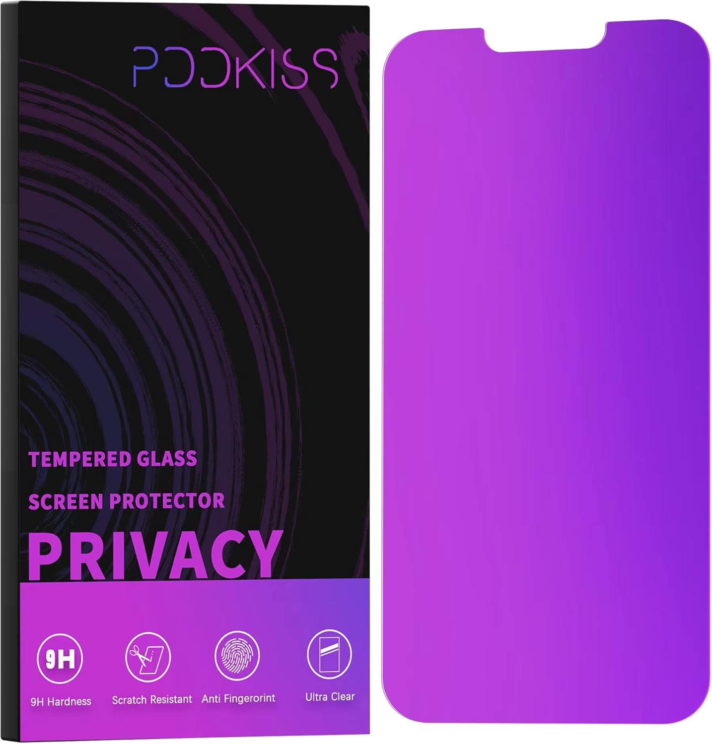Compatible for iPhone 12/iPhone 12 Pro Privacy Screen Protector 6.1 Inch, Purple Gradient Colorful Anti Spy Anti Blue Light HD Screen Protector Tempered Glass Easy Installation Compatible for iPhone 12/iPhone 12 Pro Privacy Screen Protector 6.1 Inch, Purple Gradient Colorful Anti Spy Anti Blue Light HD Screen Protector Tempered Glass Easy Installation