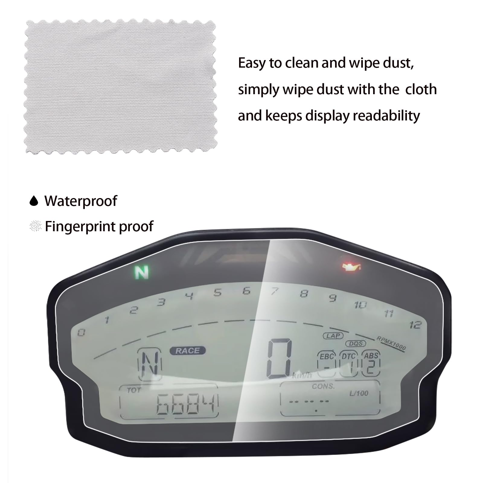 Protector de pantalla de repuesto para tablero de instrumentos para Ducati 1299 899 959 1199 Panigale Cluster