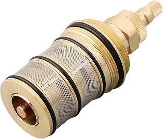 Brass Replacement Thermostatic Cartridge, 20-48℃ Temperature Control, Repair Kit for Shower Bar and Built-in Systems