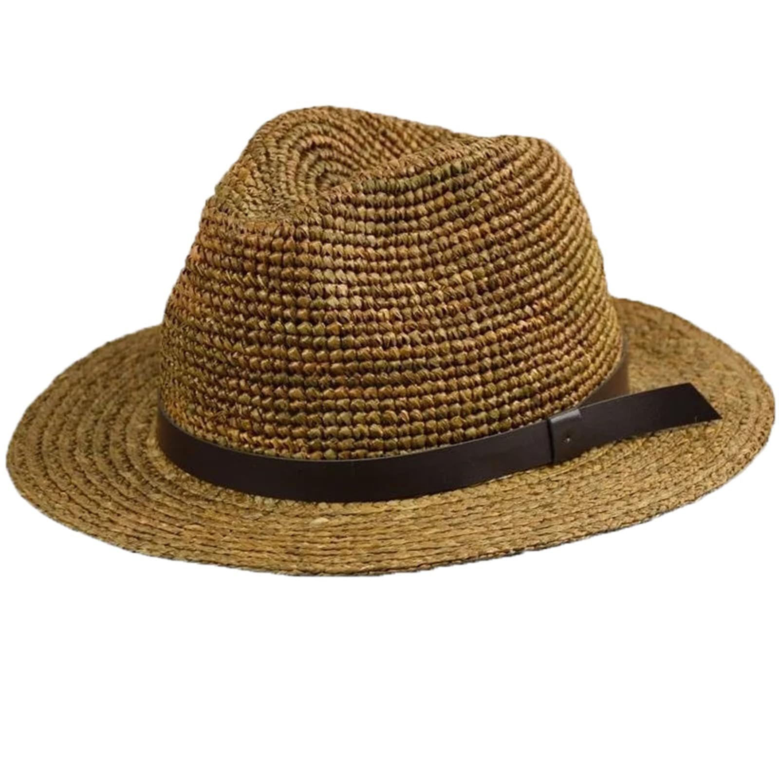 Mnjyihy Chapeau De Paille Raphia Grande Taille Pour Homme Chapeau De Soleil Pour L'été Les Vacances En Plein Air La Plage Le Panama