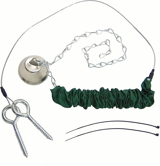 Songbird Essentials Squngee Squirrel Feeder, Amusing Bungee and Bell Squirrel Feeder, Holds 2 Ears of Corn