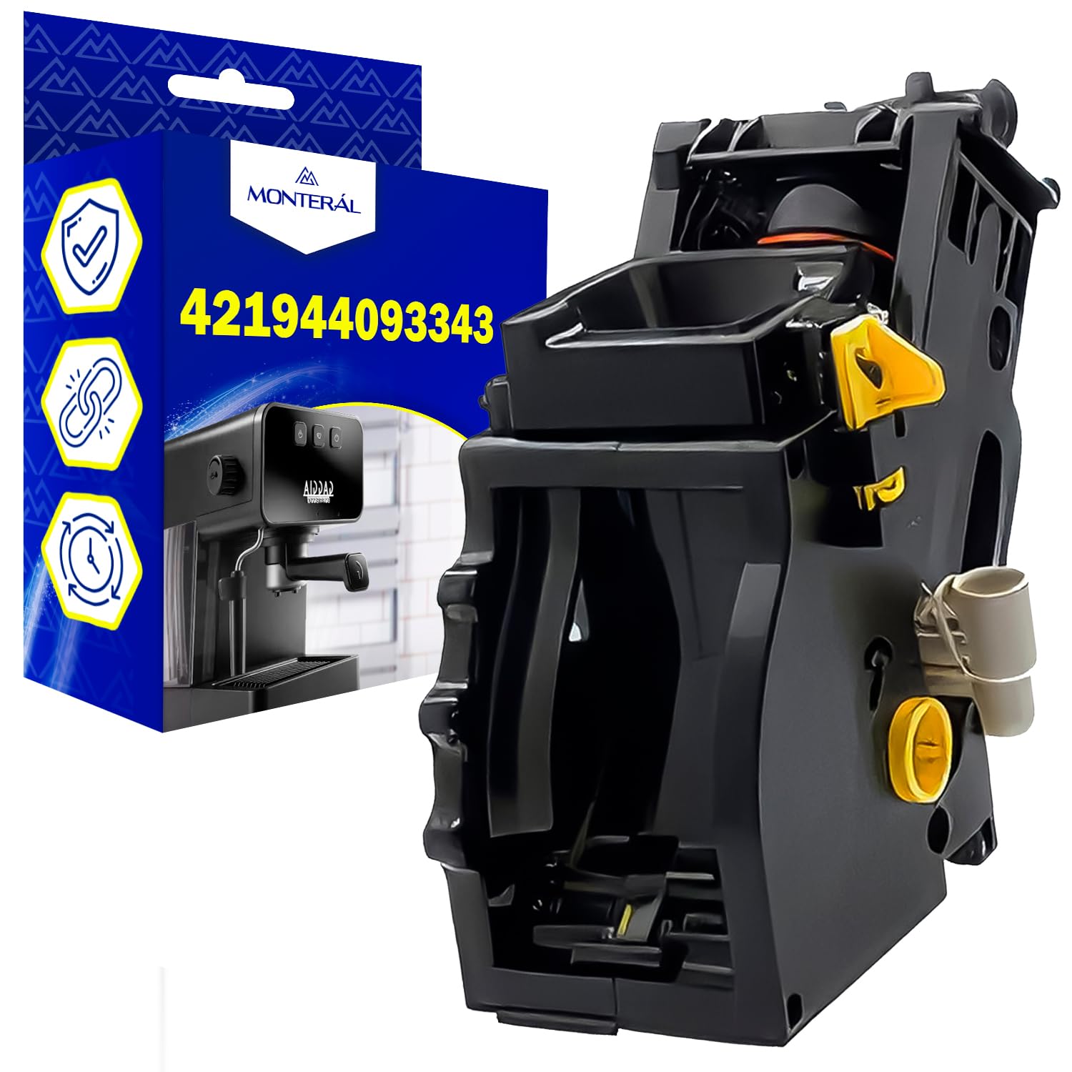 MONTERAL Grupa ekspresu do kawy 8 g 5 bar V3 z oryginalnym kodem 421944093343 dla Gaggia dla Philips dla Saeco - 10 lat