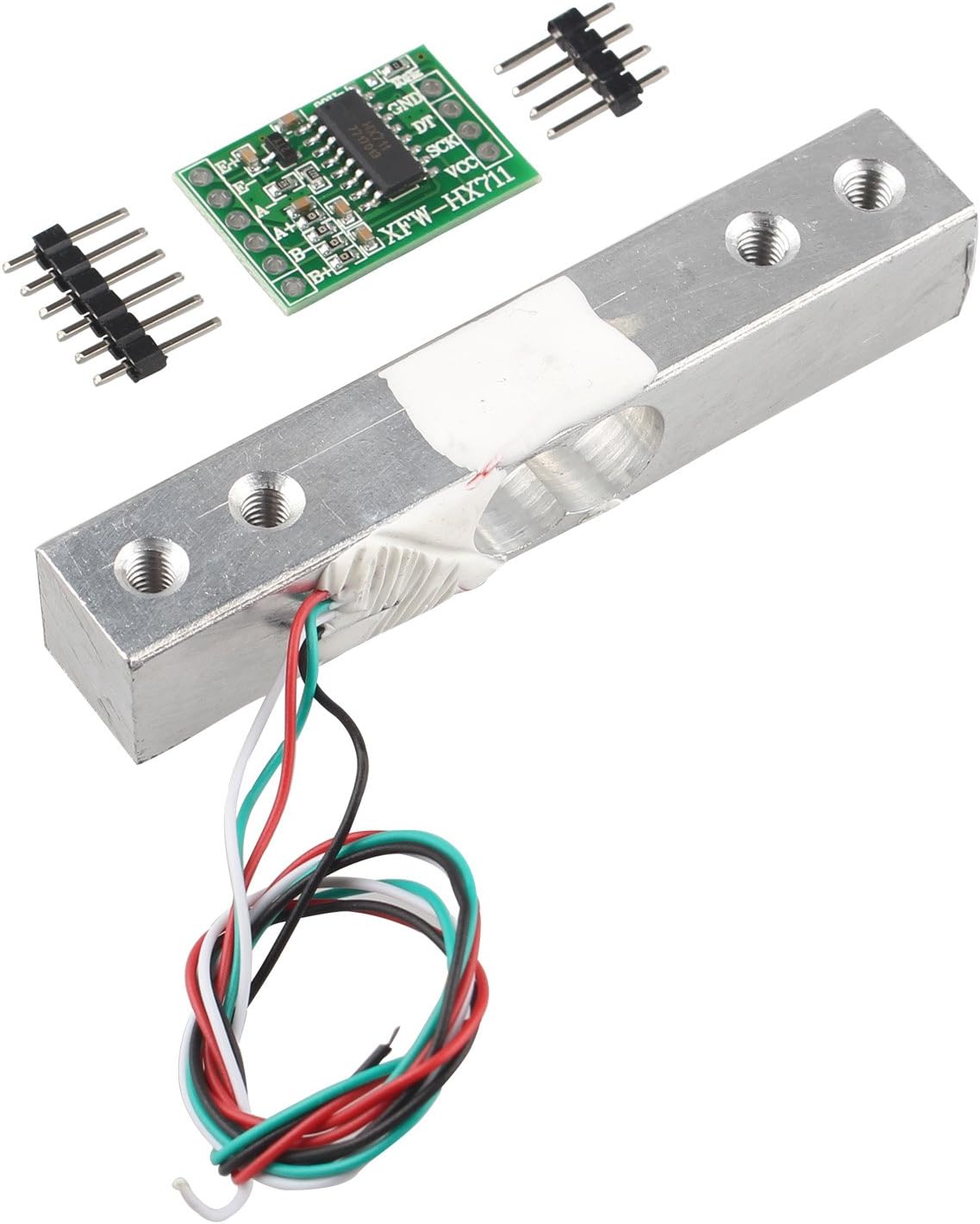 Portable Electronic Weight Sensor Load Cell Weighing Sensor (1KG) + HX711 Weighing Sensors Ad Module Compatible with Arduino Raspberry Pi DIY Etc