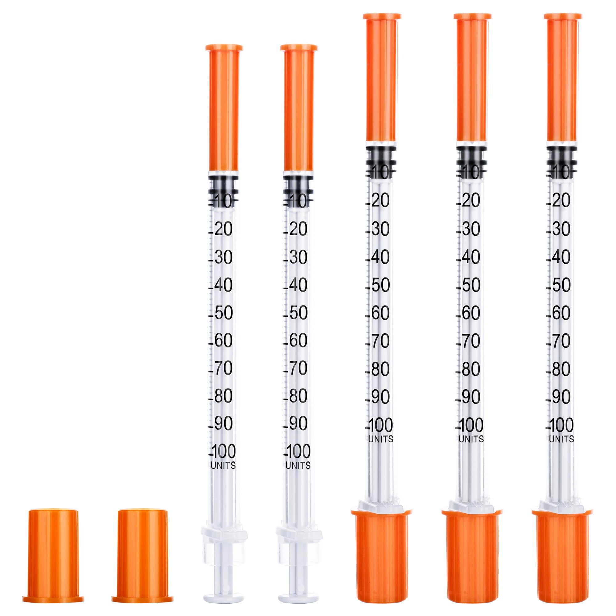 1ml 31G 5/16 Inch (8mm) Syringe, 100 Pack