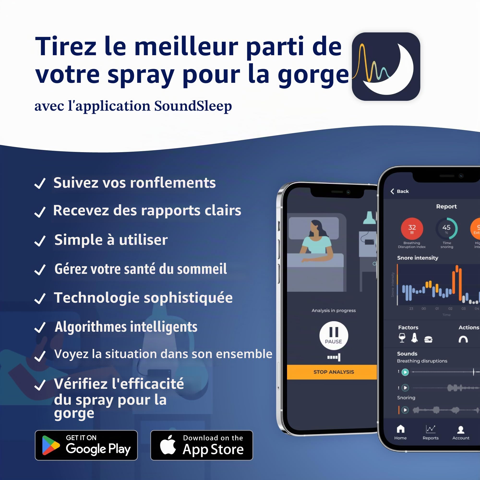 Triple Pack-Snoreeze Ronflement Soulagement Spray Pour La Gorge 23,5 ml