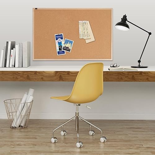 Miniatura 4 de Quartet 35-380342Q - Tablero de anuncios enmarcado, tablero de corcho de 17 x 23 pulgadas, marco con acabado de roble, marrón