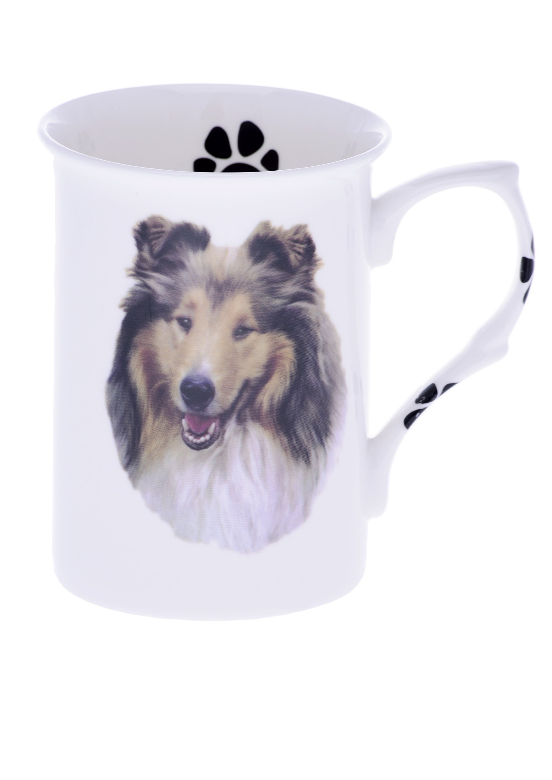 (R) Kirsty Jayne China Bone China Rough Collie 10 Fl Oz Dog Beaker, Mug, Cup (R)
