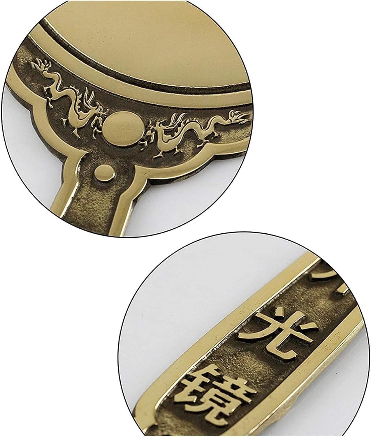 Tradycyjne lustro Bagua, taoistyczne wklęsłe lustro Bagua, tradycyjne lustro Feng Shui Vintage lustro Starożytne lustro Bagua figurki buddyjskie rzemiosło dekoracyjne do domu lustro plotki