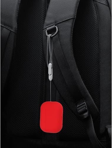 Miniatura 7 de Funda de silicona ultra fina para Airpods Pro 2, funda de silicona para Airpods Pro 2 lanzado 2022 frontal LED visible con cordón (azul medianoche)