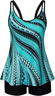 Arolina Tankini Swimsuits for Women Tummy Control Two Piece Bathing Suits