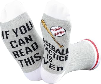 ZJXHPO Baseball Crew Socks - Player Lover Coach Gift - Novelty Socks for Practice & Team Gifts