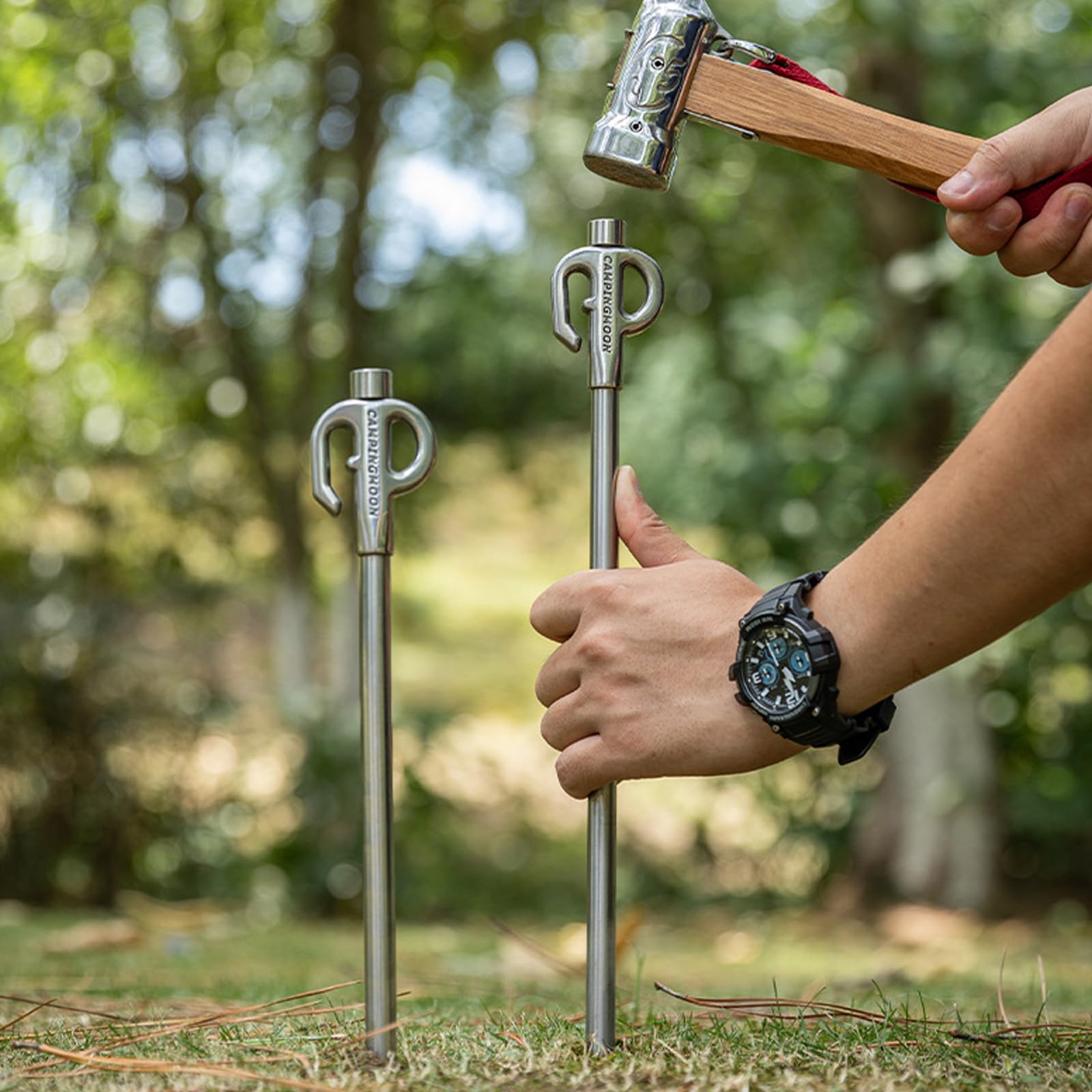 Palo Per Cani Girevole 360° ASEELO - Ancoraggio Resistente Per Cortile E Campeggio - Foto 6